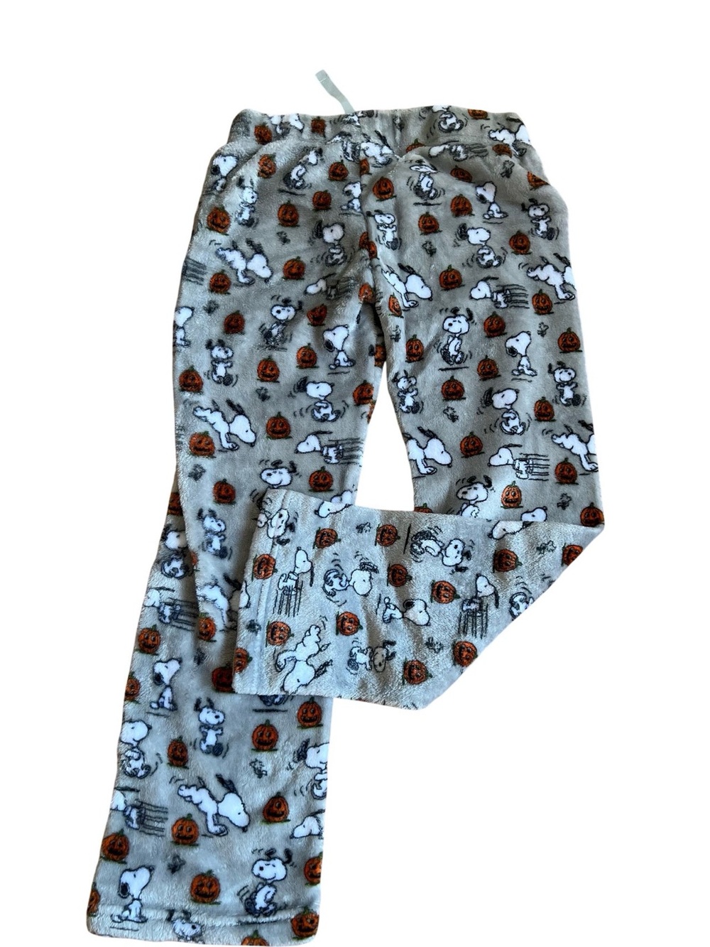 Women Snoopy Pumpkin Fleece Pajama Pants
